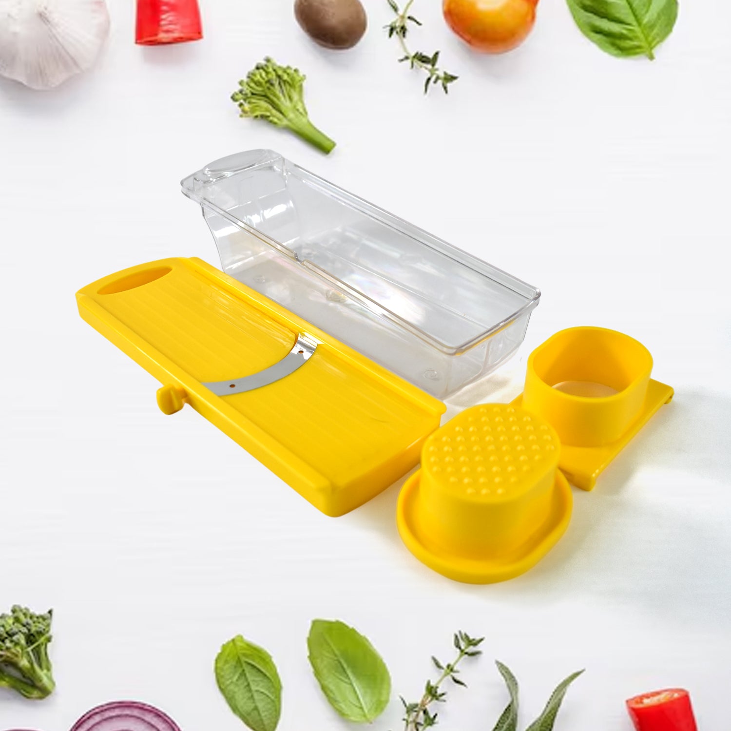 Big Multipurpose Vegetable And Fruit Slicer (Yellow  1 Pc) Big Multipurpose Vegetable And Fruit Slicer (Yellow  1 Pc)